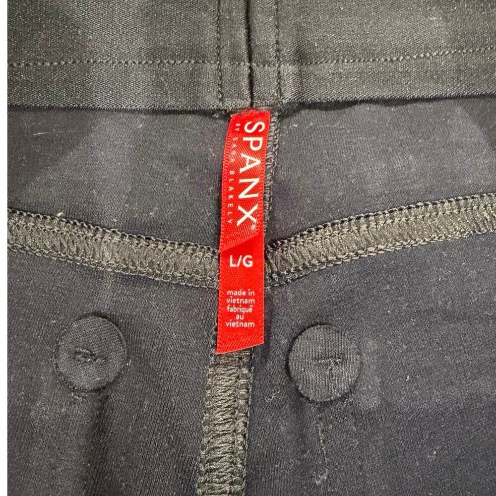 SPANX Faux Leather Like Ankle Skinny Pants, L - Picture 8 of 8